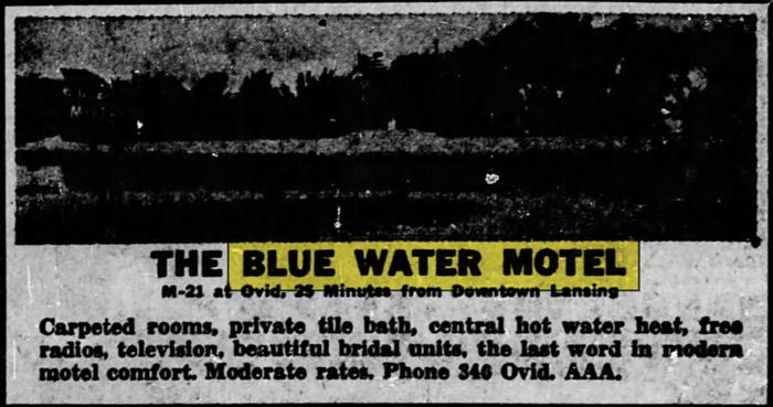 Blue Water Motel - Apr 1955 Article